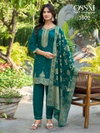 Mannat Vol 3 By Ossm Viscose Kurti With Bottom Dupatta Wholesalers In Surat
